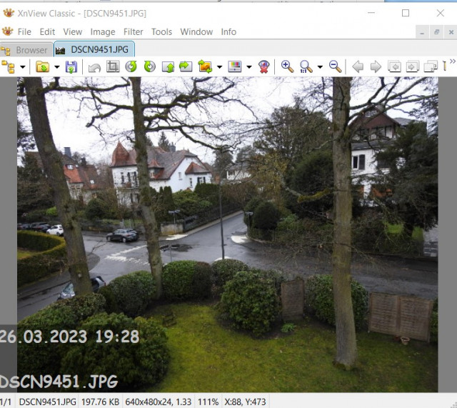 XnView Classic - Filename shown