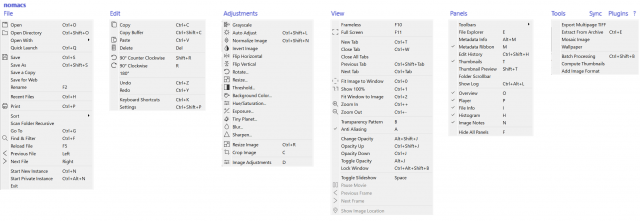 nomacs_toolbar_menu.png