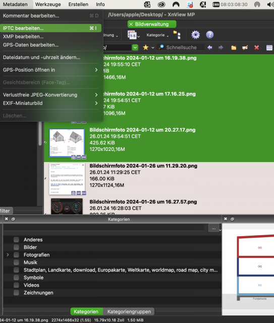 metadata &gt; edit IPTC