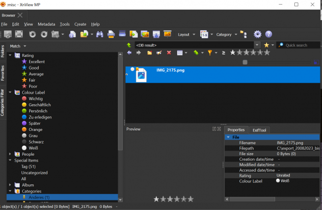 no &quot;Categories&quot; panel
