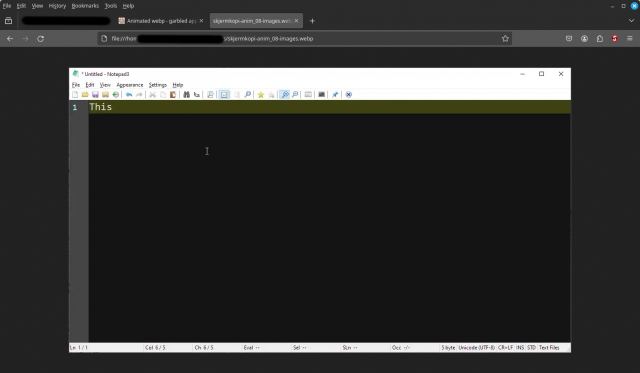 Frame 2 as shown in Firefox