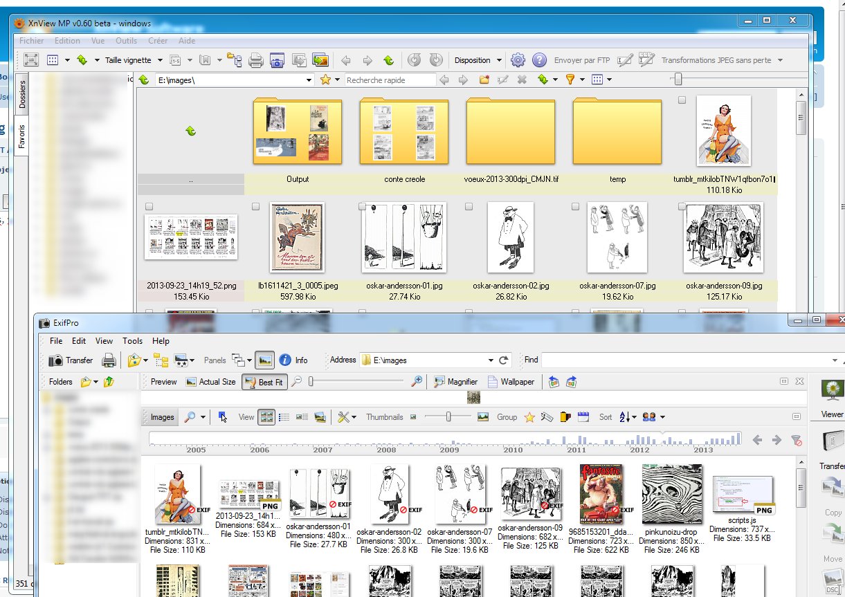 compare density of thumbnails