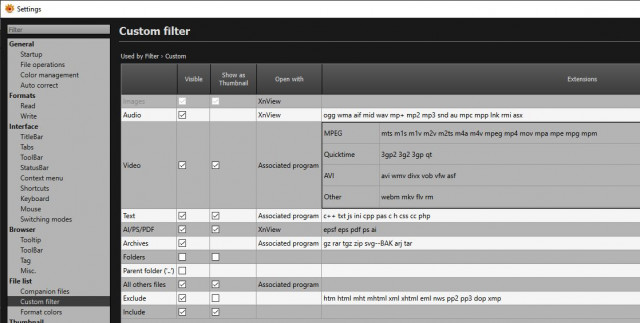 Why not allow separate labels for Images, Audio and Video?