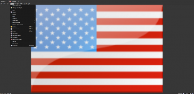 Icons in menu