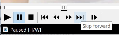 Example for buttons to skip forward and back (From MPC-HC)