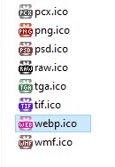 icon for webp files in FileIcons folder