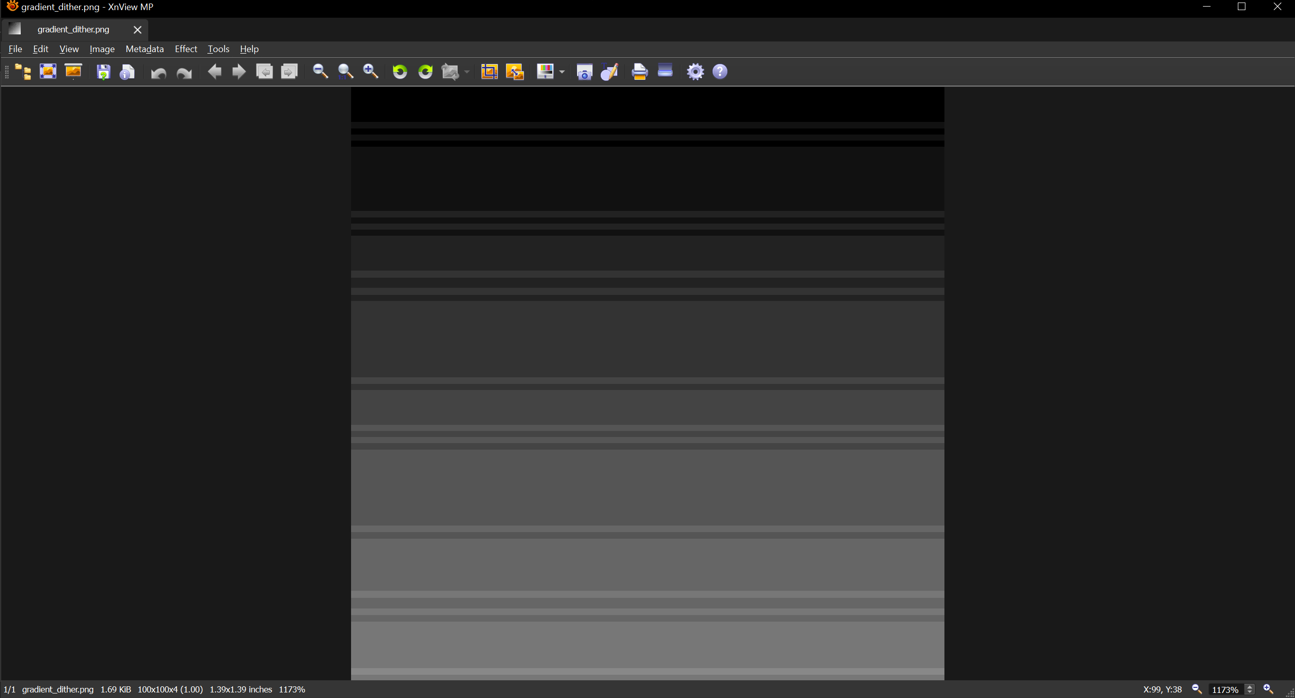 Screenshot demonstrating the problem