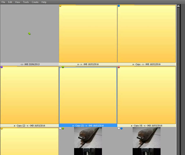 I did the following things in this order: I enabled thumbnail caching, asigned color labels to folders, closed xnviewmp, deleted thumbs.db, opened xnviewmp. you can see color labels on both folders and images