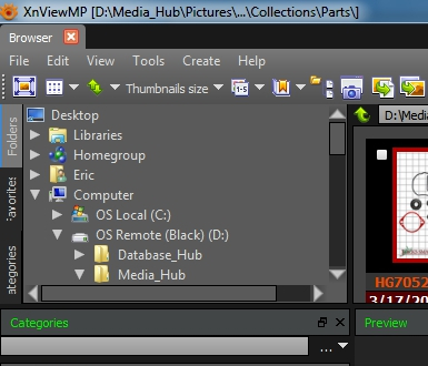 Center tab clipped