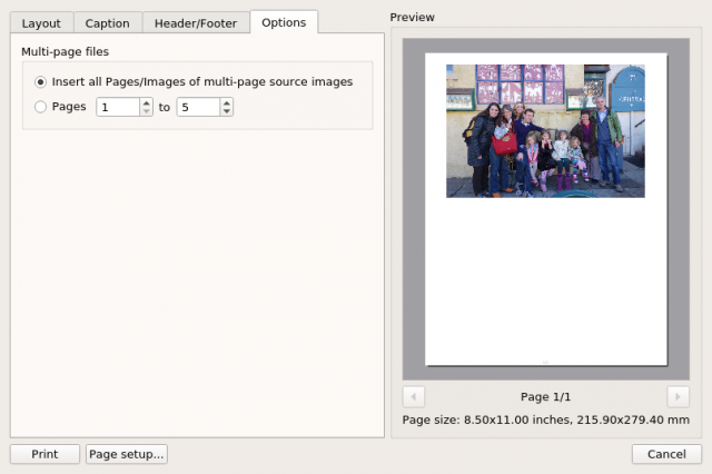 xnview print dialog options