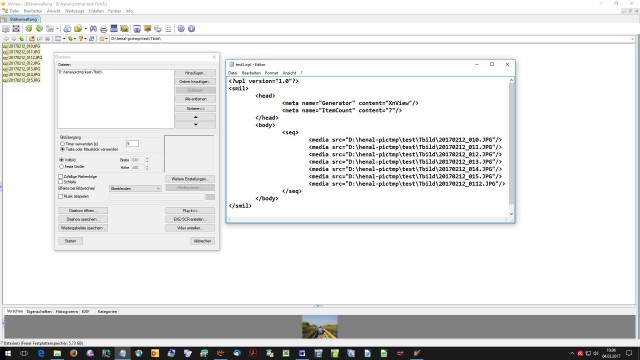 Content of folder Tbild sorted by name(not numerical), Adding this folder to diashow and the resulting filesequence sorted by name(numerical)