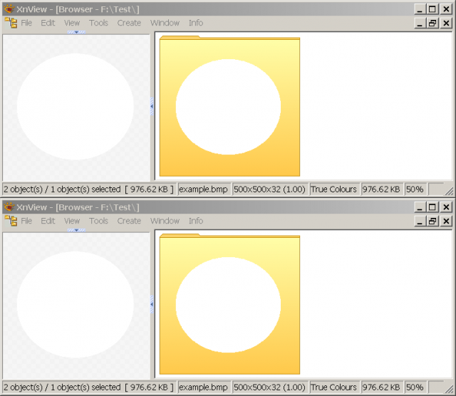 Thumbnails &amp; preview @ 50% low-quality zoom