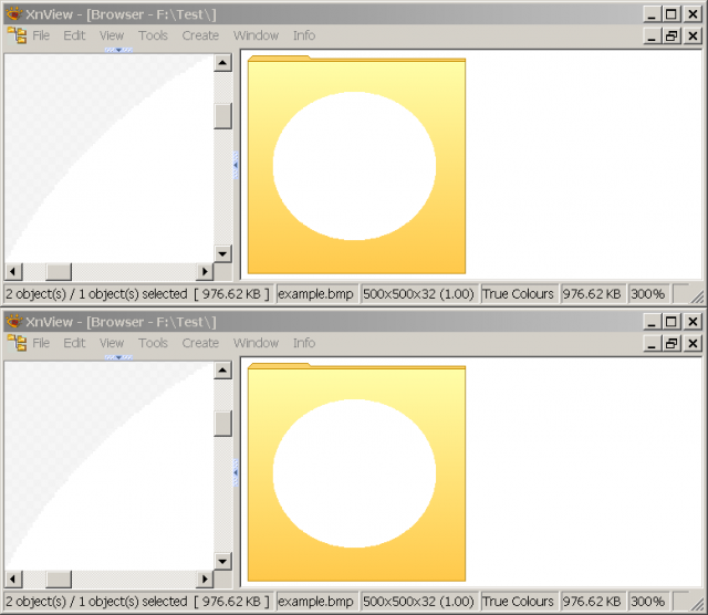 Thumbnails &amp; preview @ 300% low-quality zoom