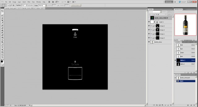 alpha in Channels in PS