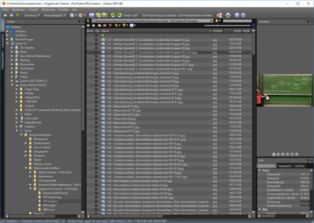 Detailed-View: JPG, MP4 all grey. I want to have the colors also in the detailed-view.
