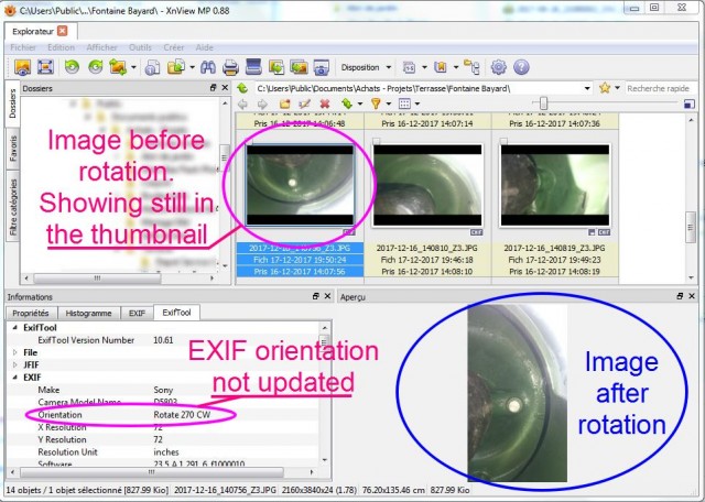 Rotation - not updating EXIF and Thumbnail.JPG