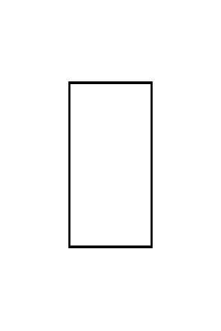 PNG image with Pixel Aspect Ratio 2:1 set and a square drawn on it.