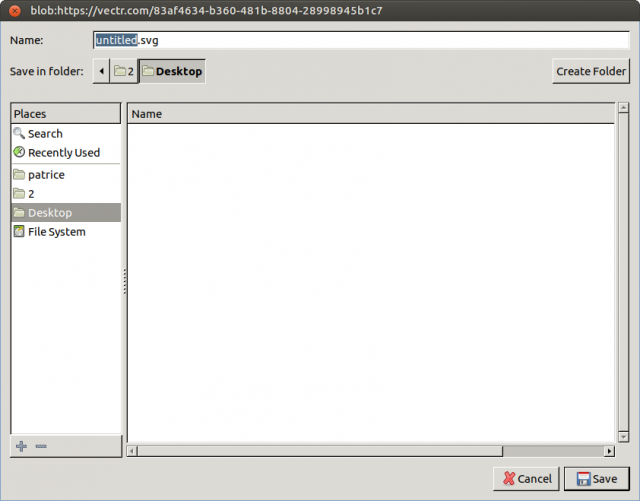 To save your things, EACH TIME you are presented with the folder home/user/snap/software/(here it's)2/Desktop fake Desktop