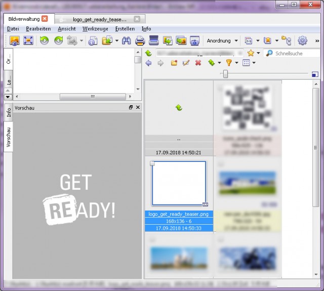 Transparent PNG in thumbnail mode with preview