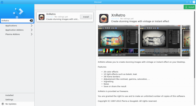 Plasma Discover: XnRetro