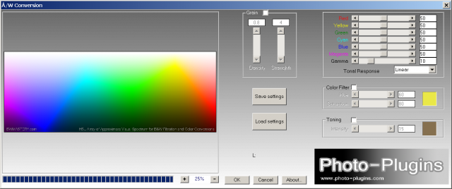 B/W Conversion @ XnViewMP x86 Windows<br />https://www.dropbox.com/s/l8fw5ine3zg1flj/BWMASTERY%20Visual%20Spectrum%20HSL-Array.tif