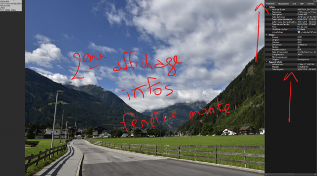 2eme affichage fenetre monte ....