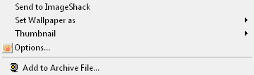 Sub-menu disabled (test version of Shell Extension from Pierre) - OK