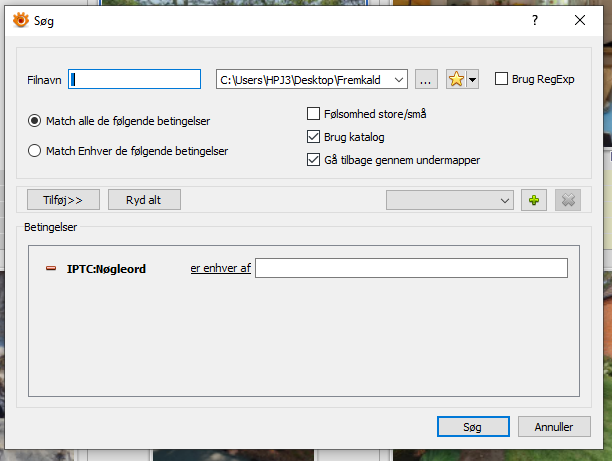 Print of search-dialog