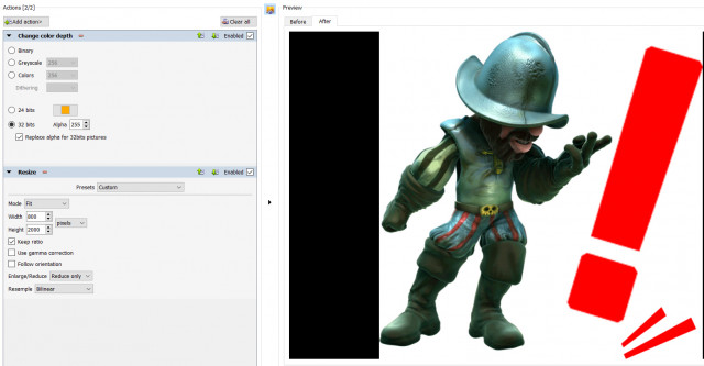 The image lose transparency after conversion.