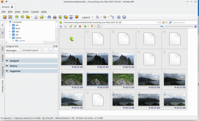 Screencast in which I select three files