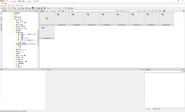 screen shot - none thumbnails appear correctly