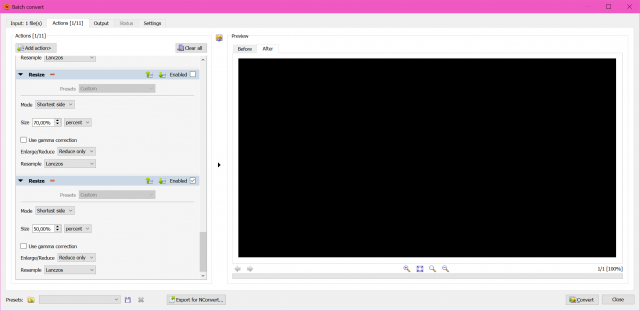 XnView MP Batch Convert UI