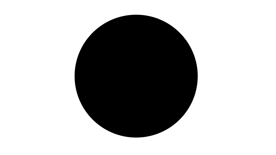 black circle over a transparent background