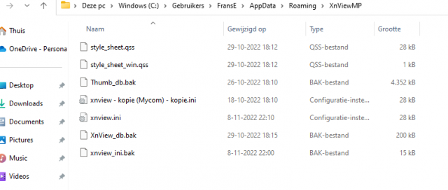 File loctaion of Xnview.db